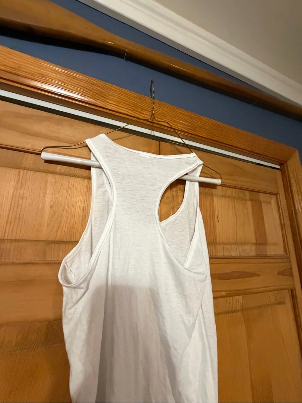 Anvil White Racerback Tank Top - Picture 6 of 6